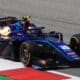 FIA F2 Austria 2022 Nr. 6 Sargeant backfire
