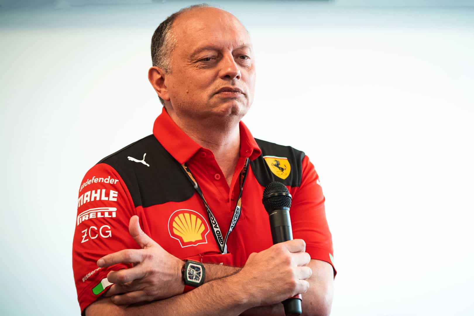 Fred Vasseur in Baku 2023 GP - Copyrights Ferrari official