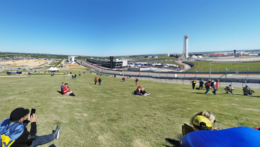 COTA Turn 1 general admission viewing area