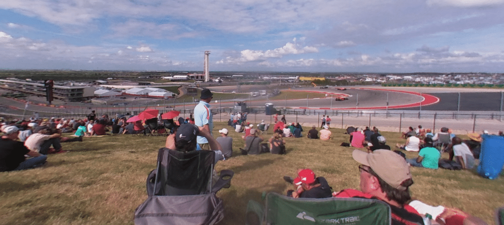 COTA Turn 1 general admission viewing area