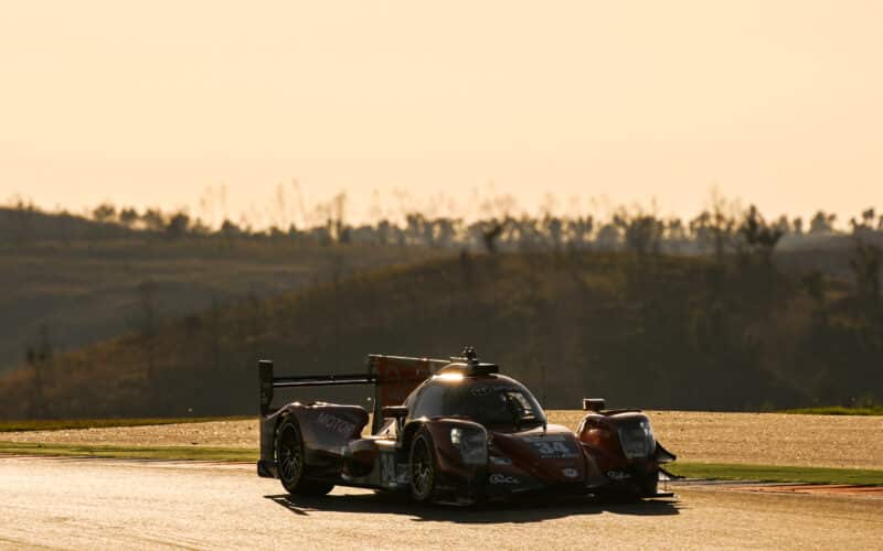 a race car driving down a race track