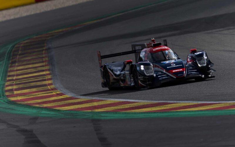 a racing car driving on a race track