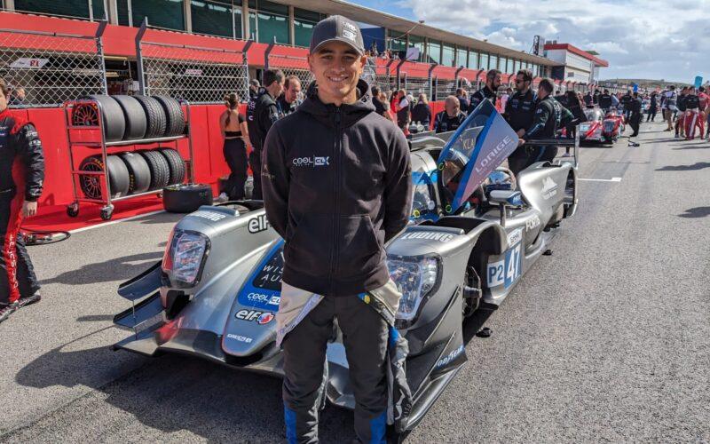 Reshad De Gerus a Portimao en 2023 sur la grille ELMS devant sa LMP2 Cool Racing