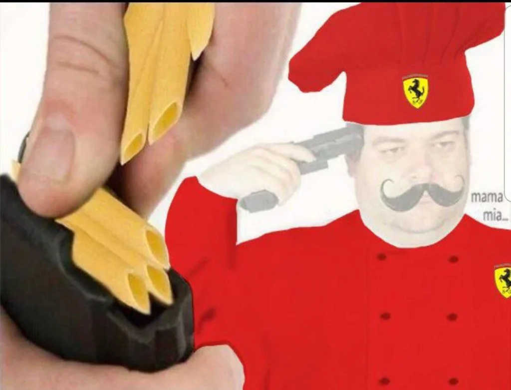 a man in a chef's outfit is holding a knife