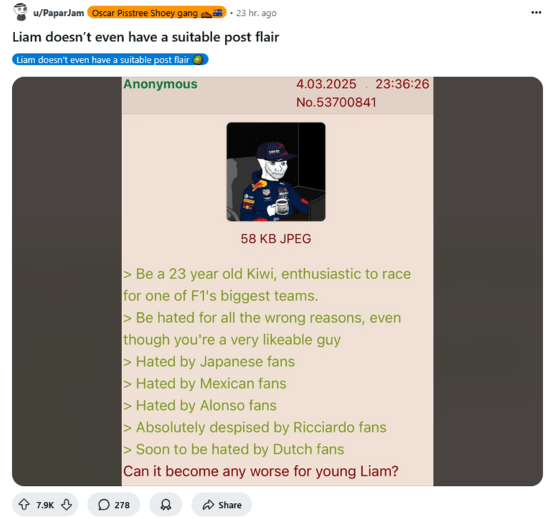 Een screenshot van een tweet met een foto van een man in uniform