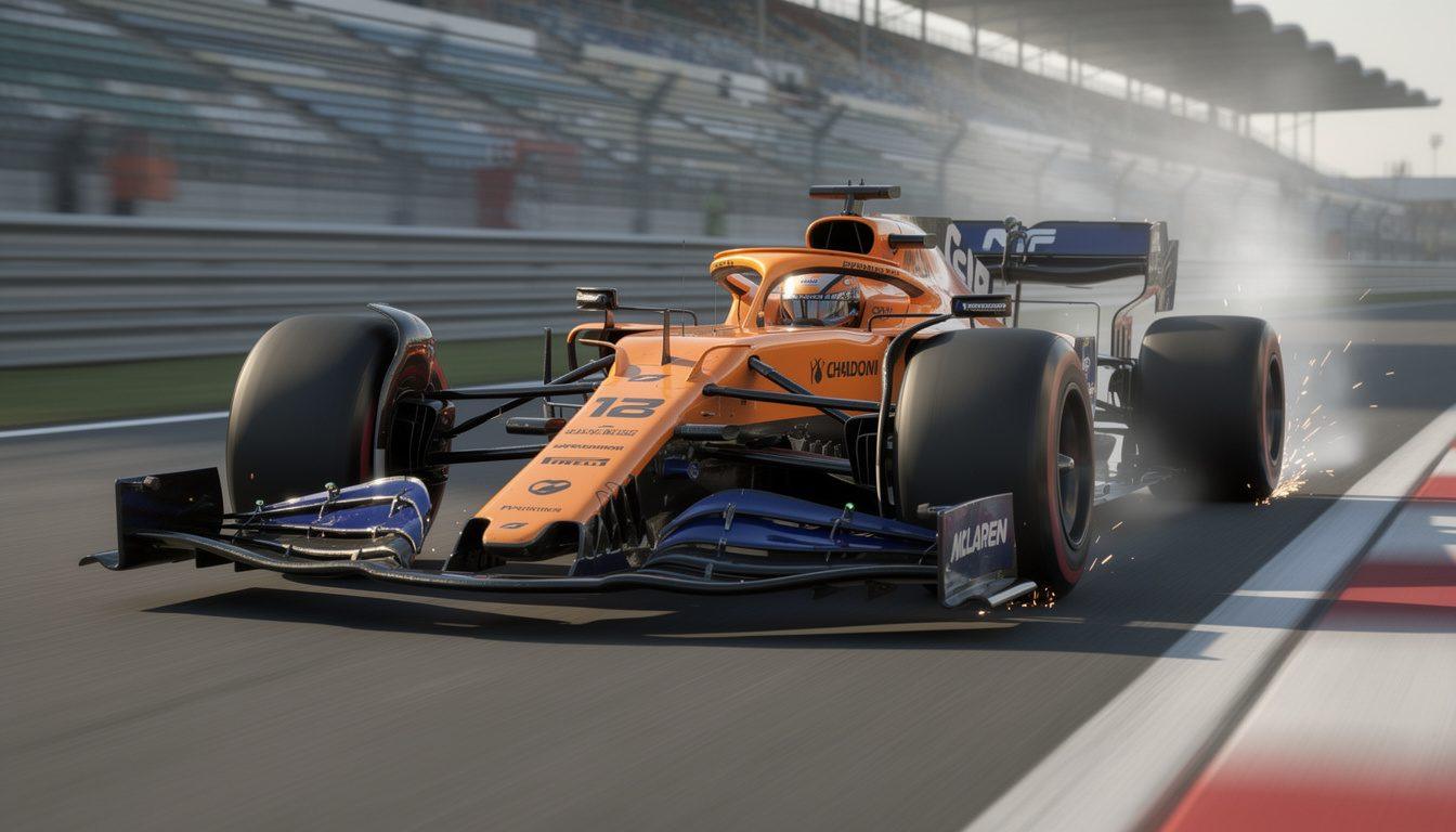 discover mclaren's latest f1 car, designed to dominate the track with unmatched aggressiveness and performance, leaving mercedes trailing behind.