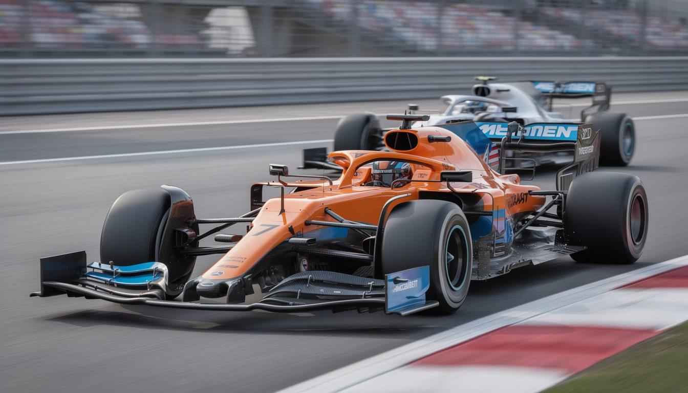 discover mclaren's new f1 car, designed to outpace mercedes with unmatched aggressiveness and cutting-edge performance on the track.