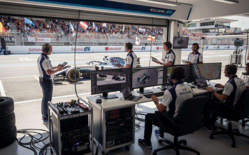 williams gains a strategic advantage from the f1 barcelona event without participating on the track, leveraging off-track activities to enhance performance.
