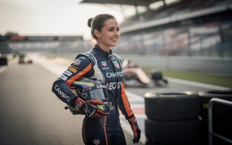 british racer megan bruce clinches her place in the 2026 f1 academy, supported by tag heuer and campos, marking a significant step in her racing career.