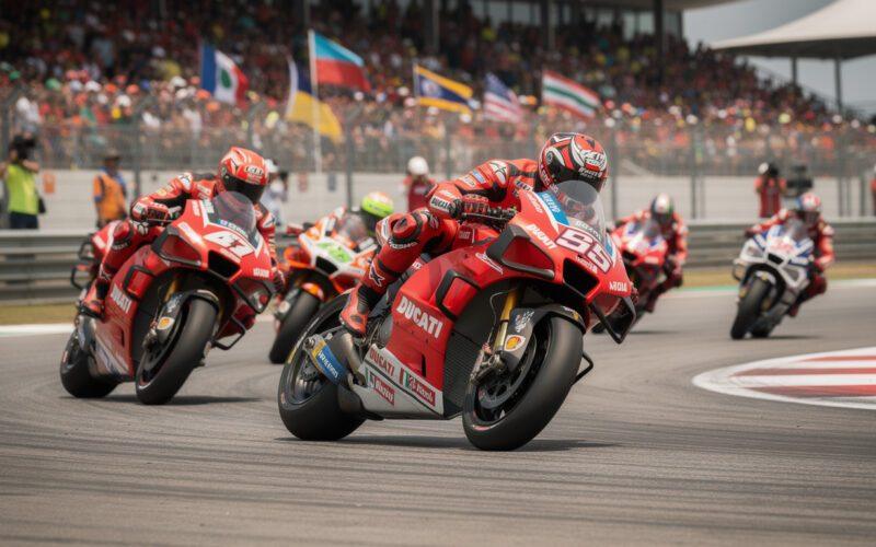 ducati demonstrates strong performance and competitiveness ahead of the thailand grand prix, aiming for top positions in the race.
