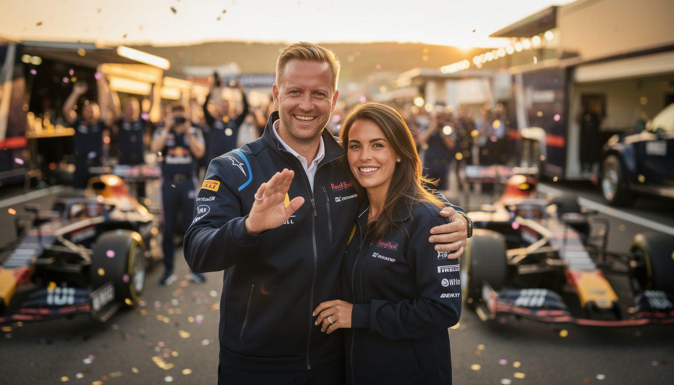 former formula 1 driver ralf schumacher shares his joyous news of getting engaged to étienne bousquet-cassagne, celebrating a new chapter in his life.
