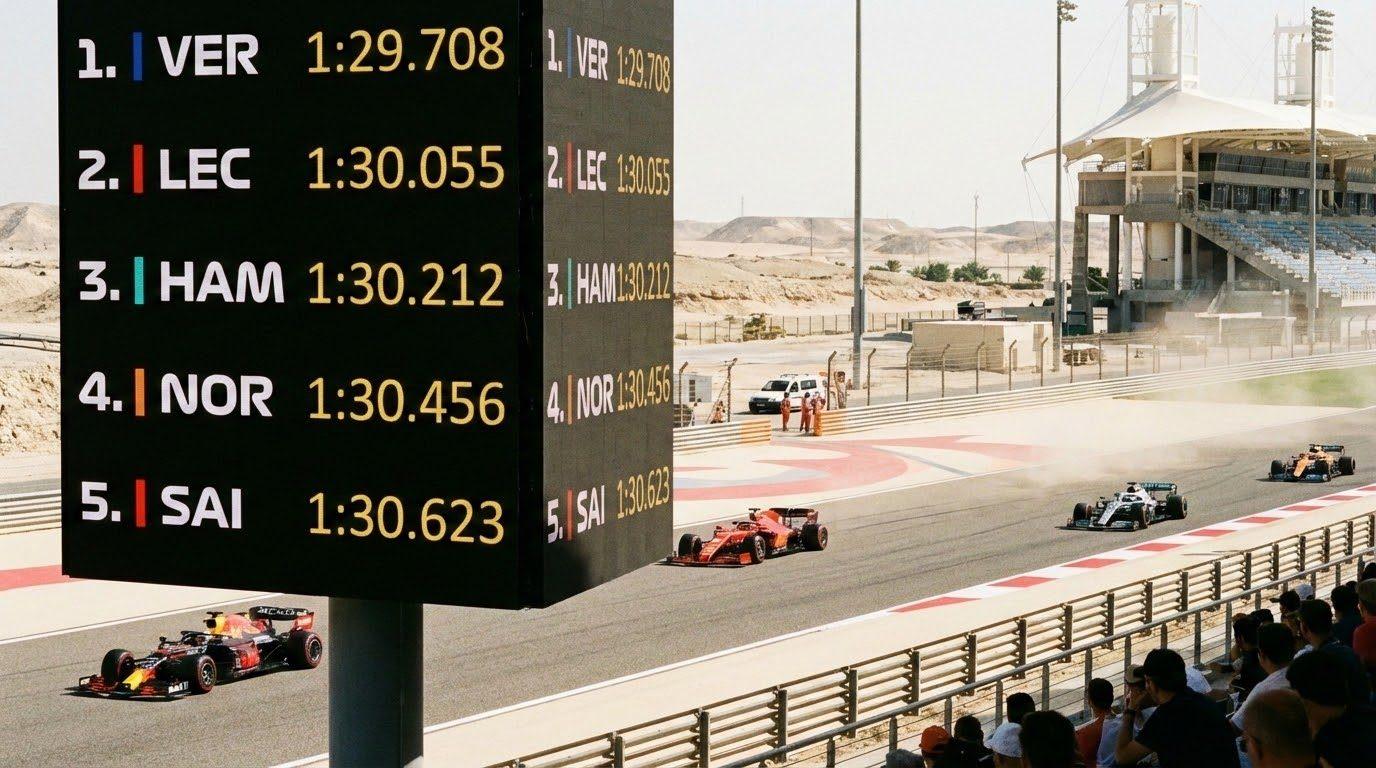 timewatch at Bahrain test 2026