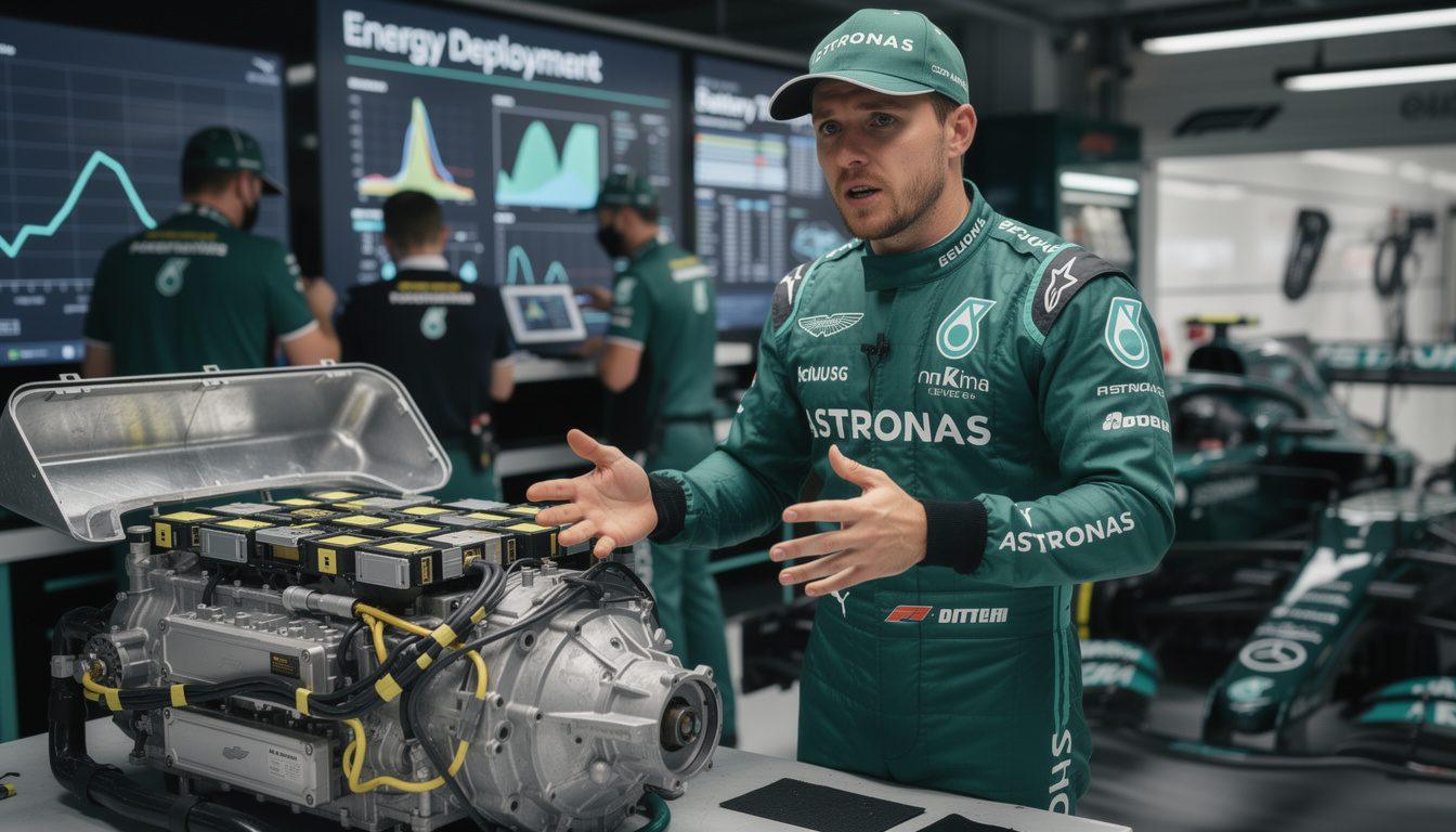 aston martin desestima las conversaciones sobre la batería de honda en f1, cuestionando la relevancia y propósito detrás de tales consultas sobre su tecnología y asociación.