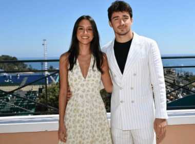 Charles Leclerc and his wife