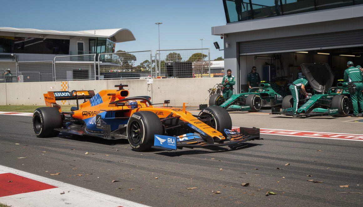 oscar piastri leads the fp2 session at the f1 australian gp as aston martin continues to face challenges, showcasing a thrilling battle in the early stages of the race weekend.
