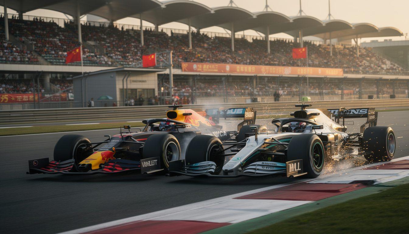 revive el emocionante f1 gran premio de china mientras george russell supera a los competidores de ferrari para asegurar una dramática victoria en la carrera sprint.