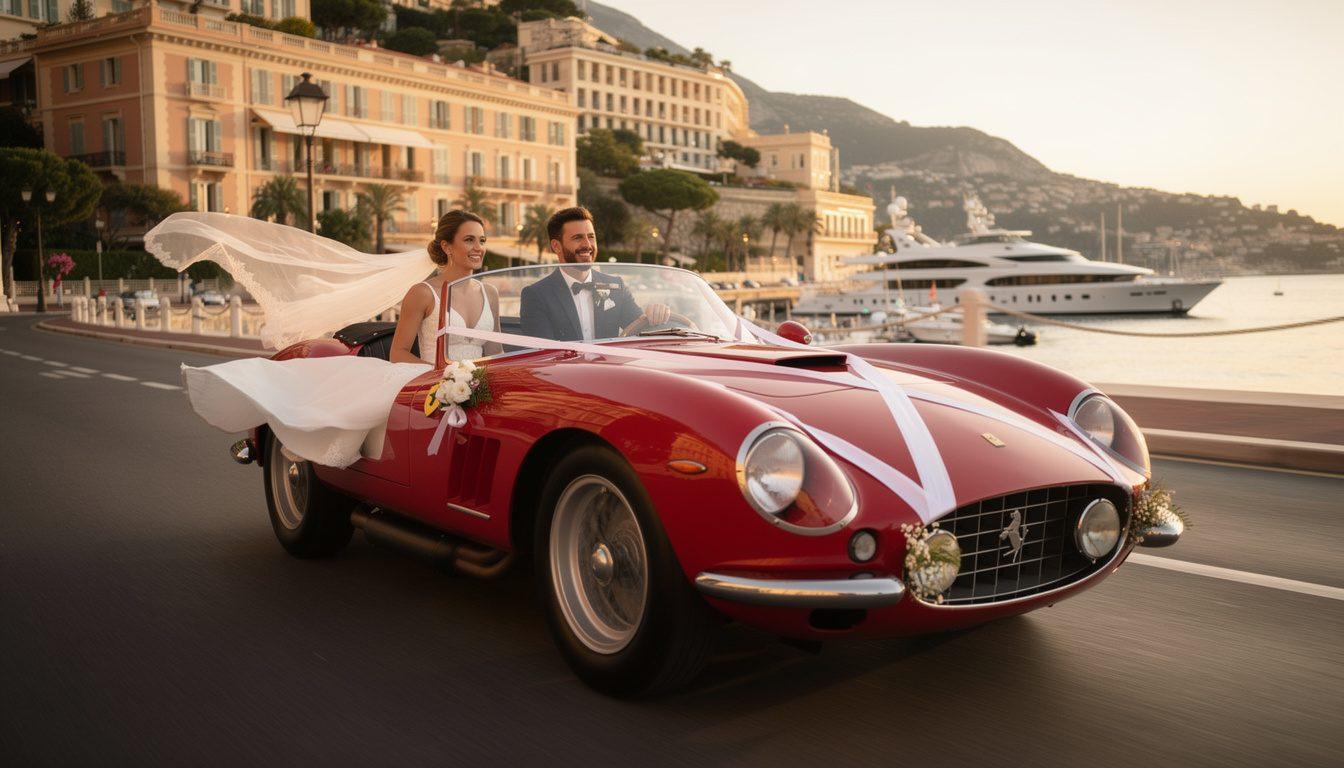 f1 sensation charles leclerc and alexandra saint mleux celebrate their love with a dreamy wedding ceremony, marking a magical moment in the world of motorsport and romance.