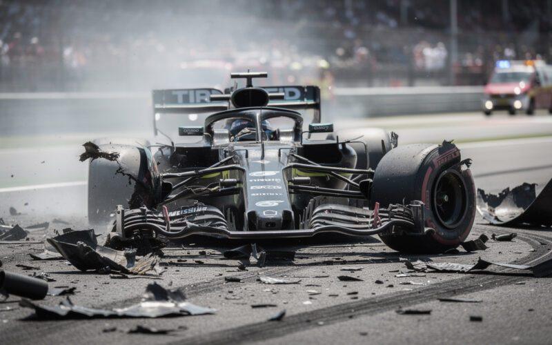 f1 world champion tragically dies in a devastating 170mph crash, with the car completely destroyed beyond recognition. a heartbreaking loss for the racing community.