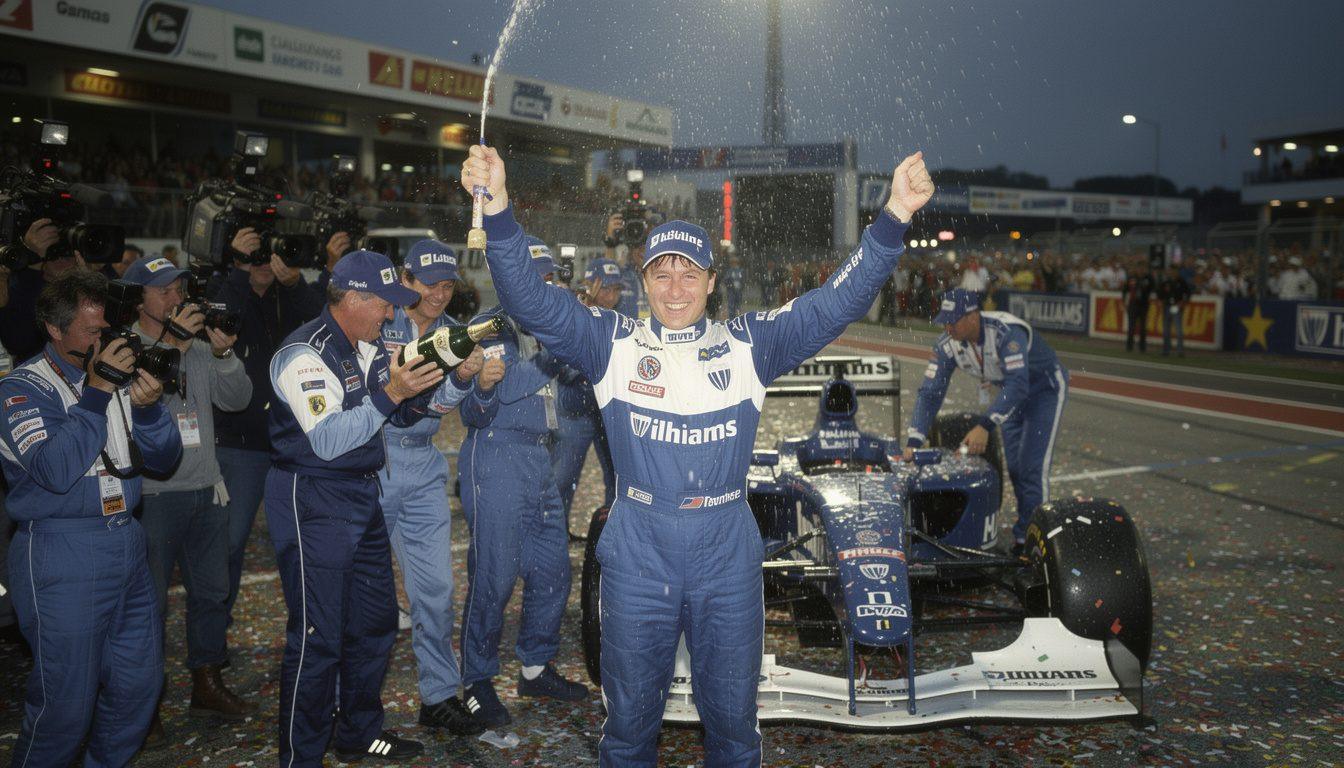 jacques villeneuve reflects on his 1996 championship battle with damon hill, sharing why he holds no regrets despite losing the title.