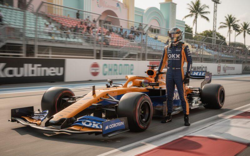 mclaren prepares to reveal their latest formula 1 car at the miami grand prix, showcasing cutting-edge technology and design.