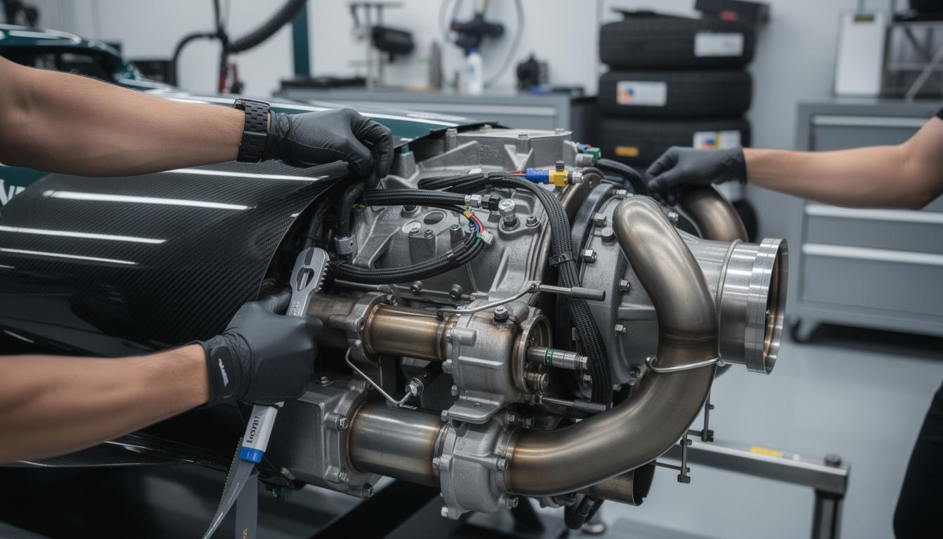 fernando alonso will start the race from the pit lane after aston martin implements major modifications to the car, impacting his grid position.