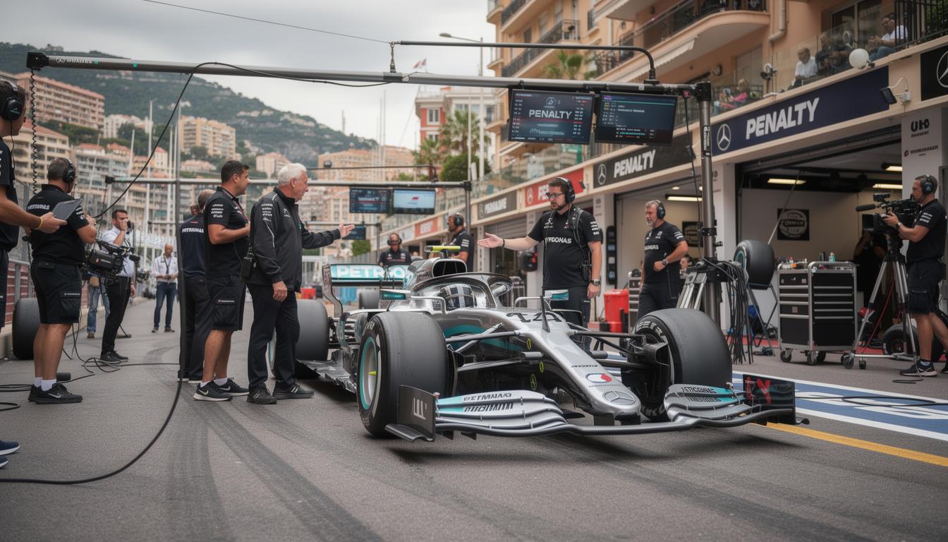 mercedes explains their decision not to appeal george russell's penalties during the monaco grand prix, providing insight into their strategic approach.