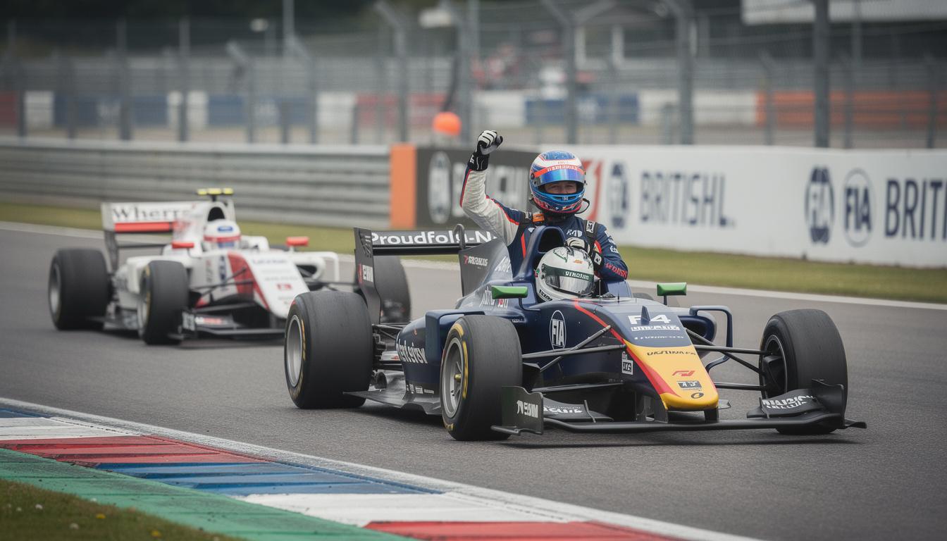 proudfold-nalder wins the brdc international trophy as wherrell takes the lead in the british f4 championship, showcasing top racing talent and thrilling competition.