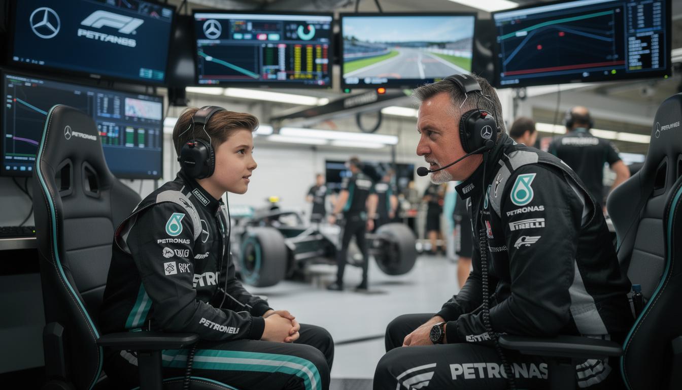toto wolff commends mercedes' standout talent for expertly managing kimi antonelli, highlighting exceptional leadership and teamwork.