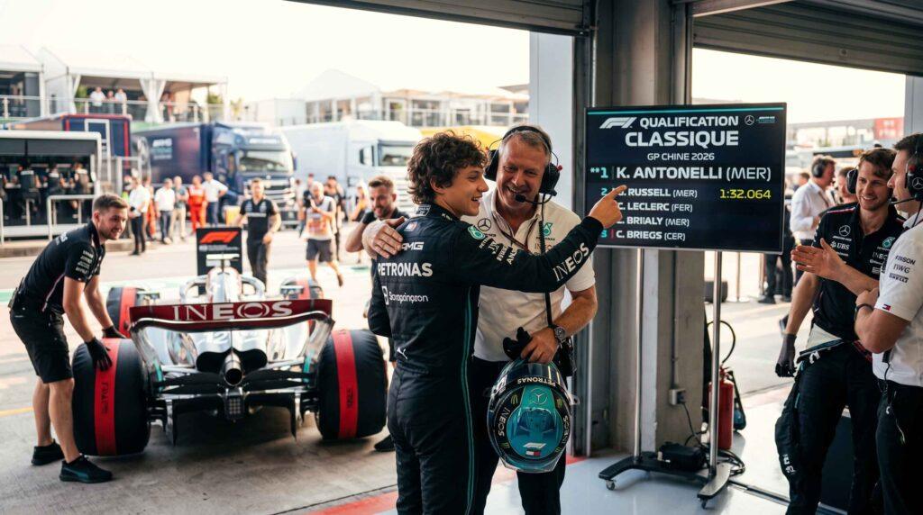 kimi antonelli devient le plus jeune poleman de l'histoire de la f1 (2)
