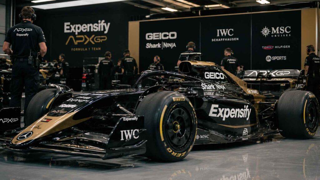les sponsors réels qui financent l'écurie apx gp