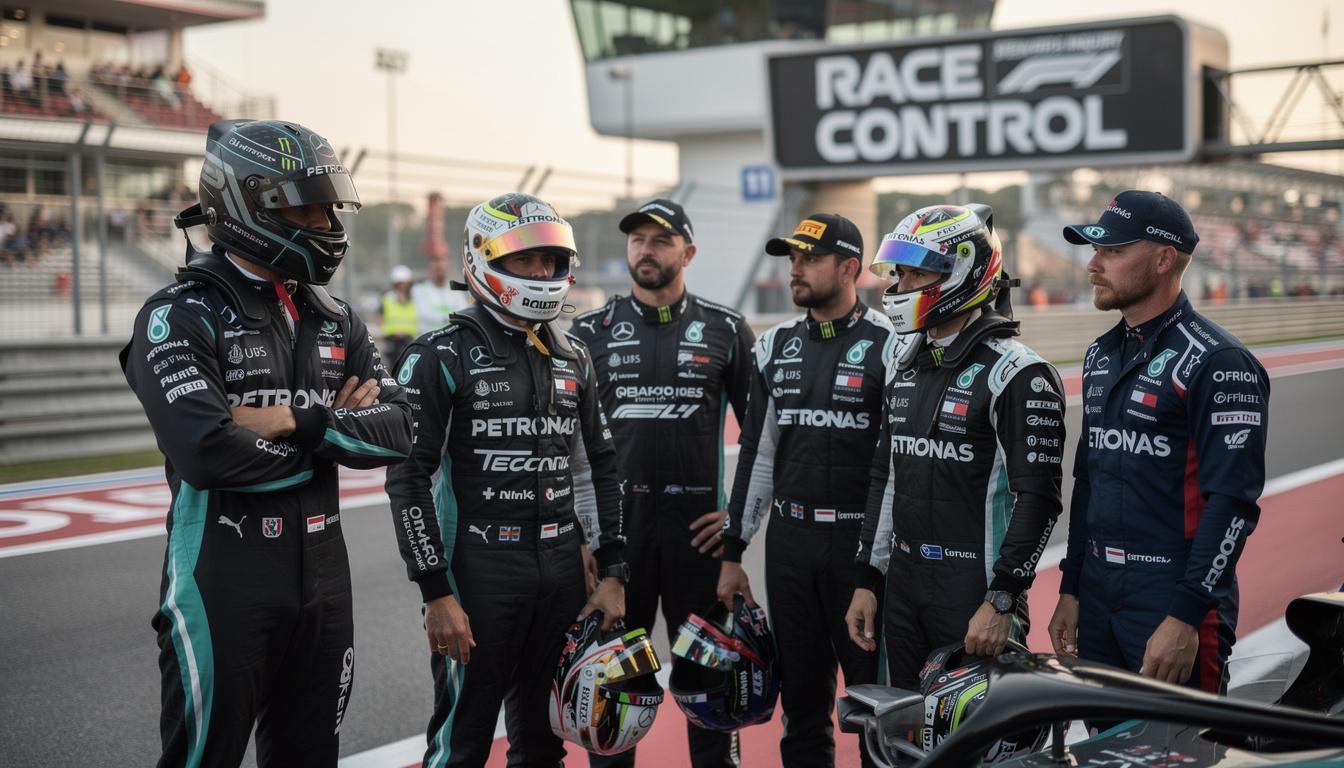 lewis hamilton and multiple drivers are currently under investigation by the stewards, raising questions and concerns in the racing community.
