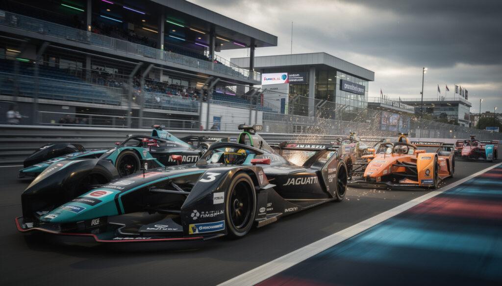 experience the thrill of the london showdown, where nine top drivers fiercely compete for the formula e championship in an electrifying race to the finish.