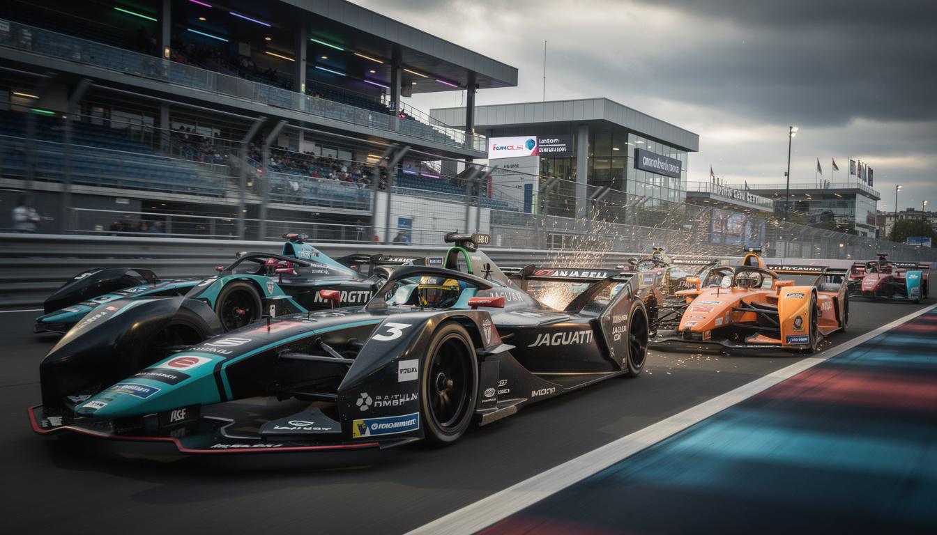 experience the thrill of the london showdown, where nine top drivers fiercely compete for the formula e championship in an electrifying race to the finish.