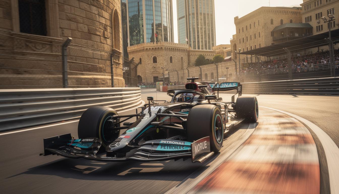 discover how russell dominated the exciting second practice session at the baku grand prix, showcasing skill and speed on the challenging street circuit.
