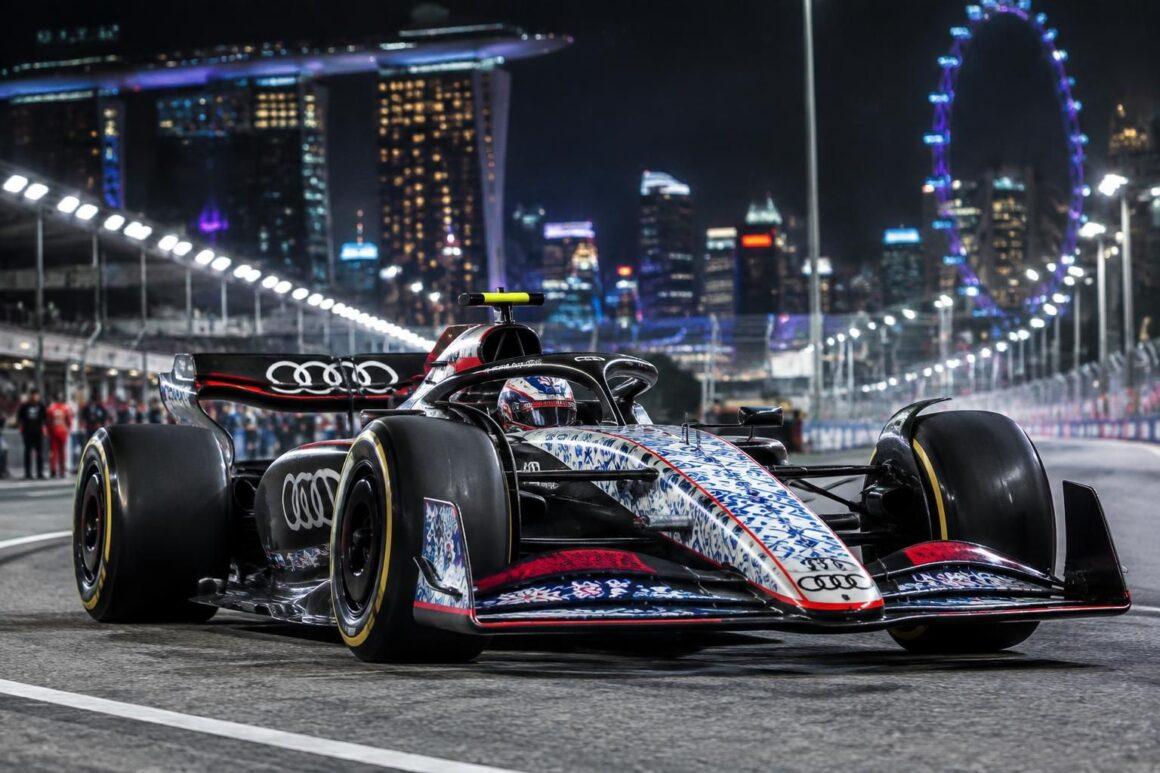 audi unveils a vibrant peranakan-inspired livery for the singapore grand prix, celebrating singapore’s heritage with a striking design.