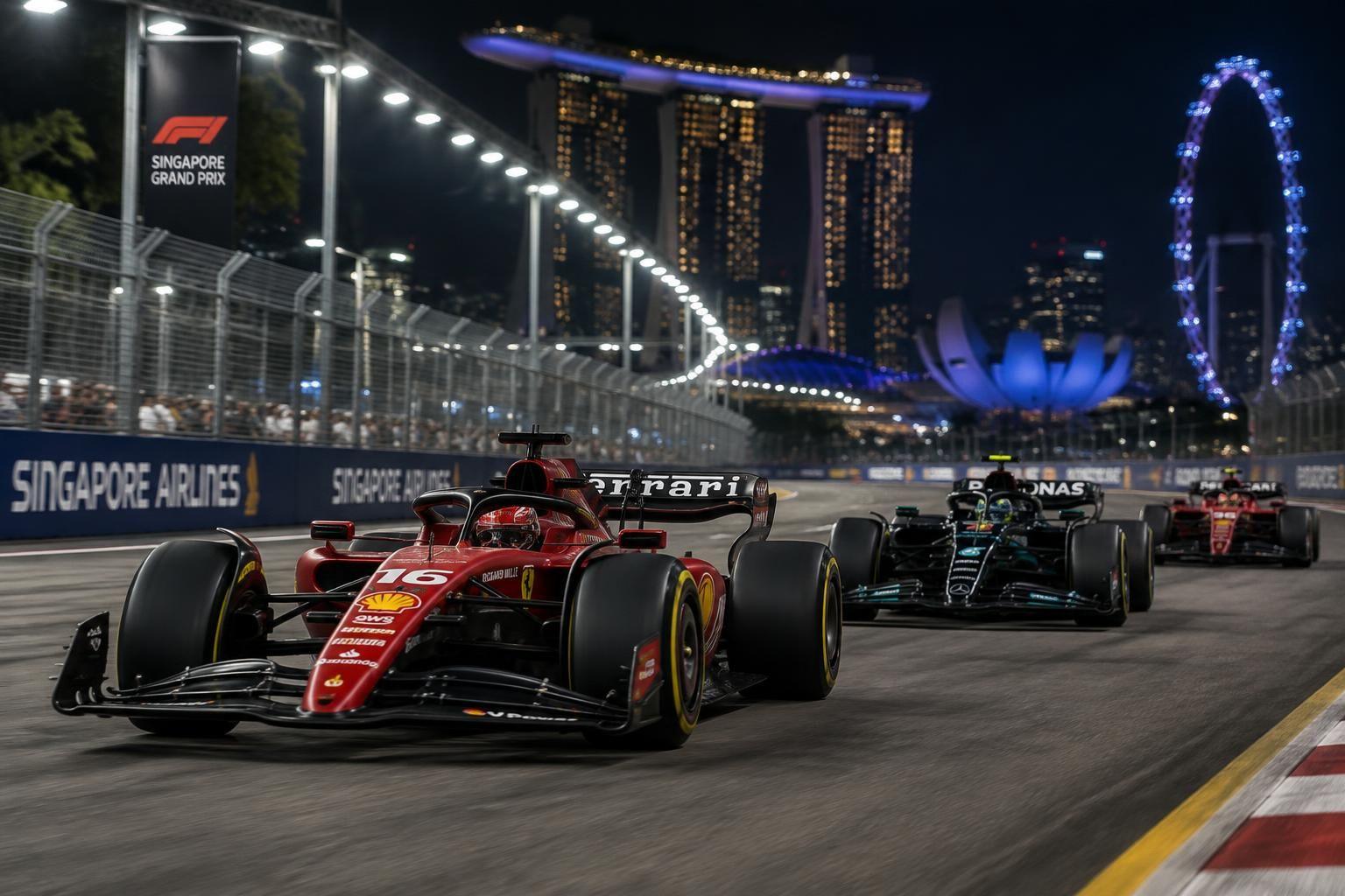 voyez les derniers classements du championnat F1 après le Grand Prix de Singapour, avec les positions mises à jour des pilotes et des équipes.